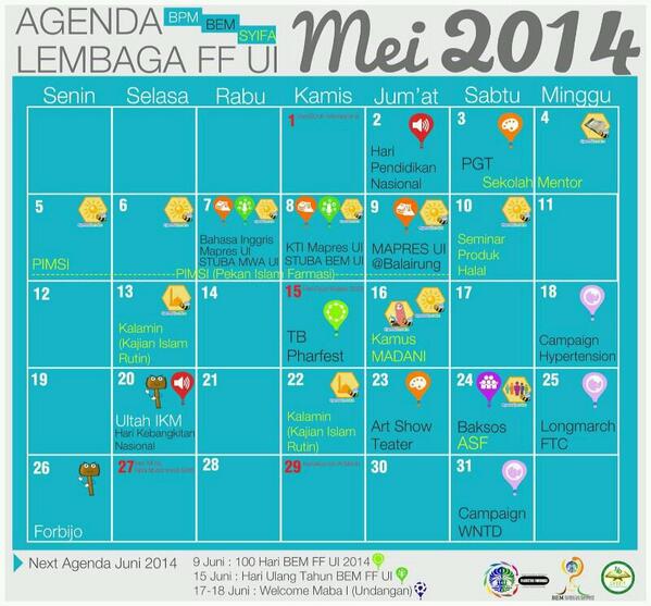 Kalender IKM Bulan Mei