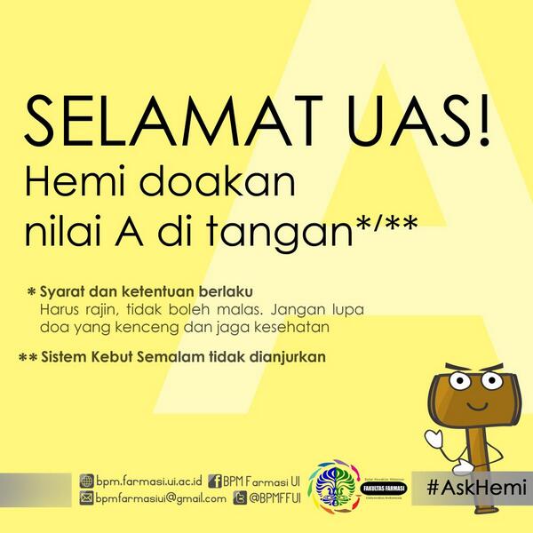 Selamat UAS IKM FF UI